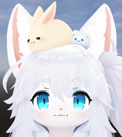 【3周年記念無料】頭の兎さん人形 3Dモデル