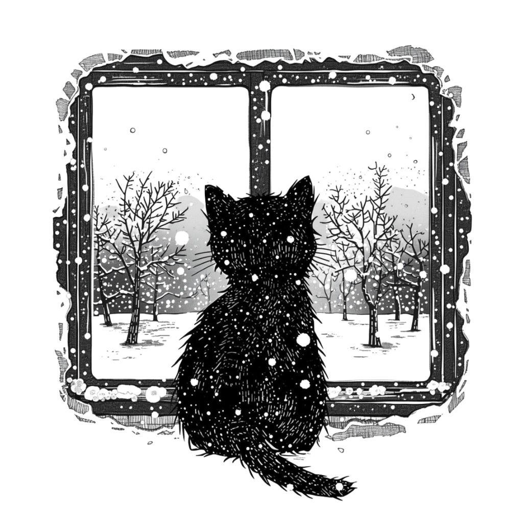 🎄🐾 クリスマス × 猫の線画クリップアート 12点+1 おまけセット 🐾🎄