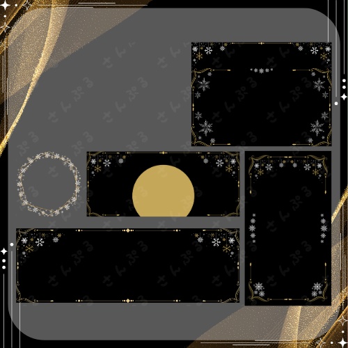 ウィンターパレス デジタルグッズ素材5点セット