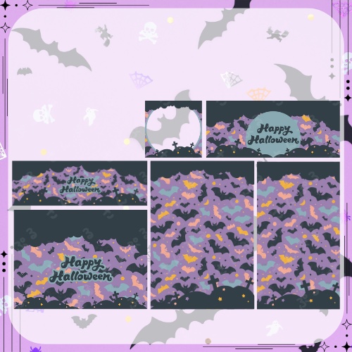 メルティコウモリランド デジタルグッズ素材6点セット