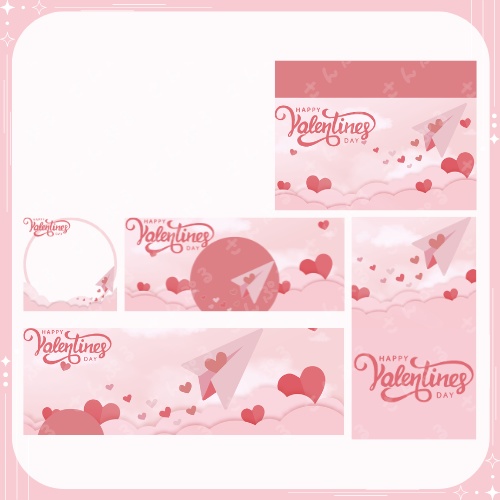 ラブレター デジタルグッズ素材5点セット