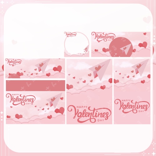 ラブレター デジタルグッズ素材6点セット