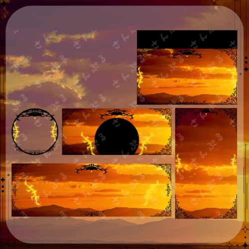 ライオン デジタルグッズ素材5点セット