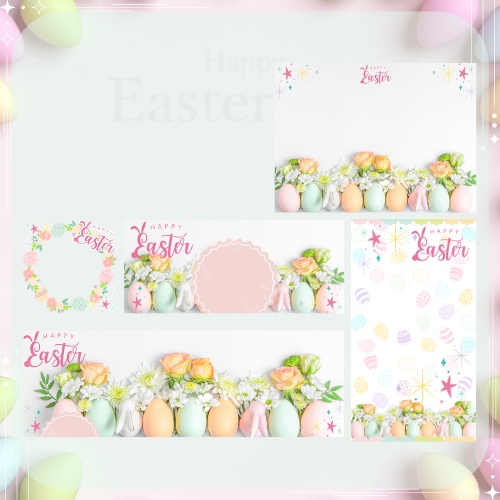 ハッピーイースター デジタルグッズ素材5点セット