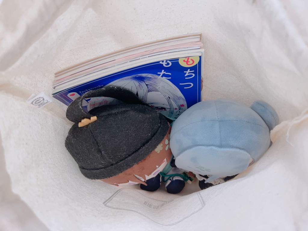 石かり巾着トート