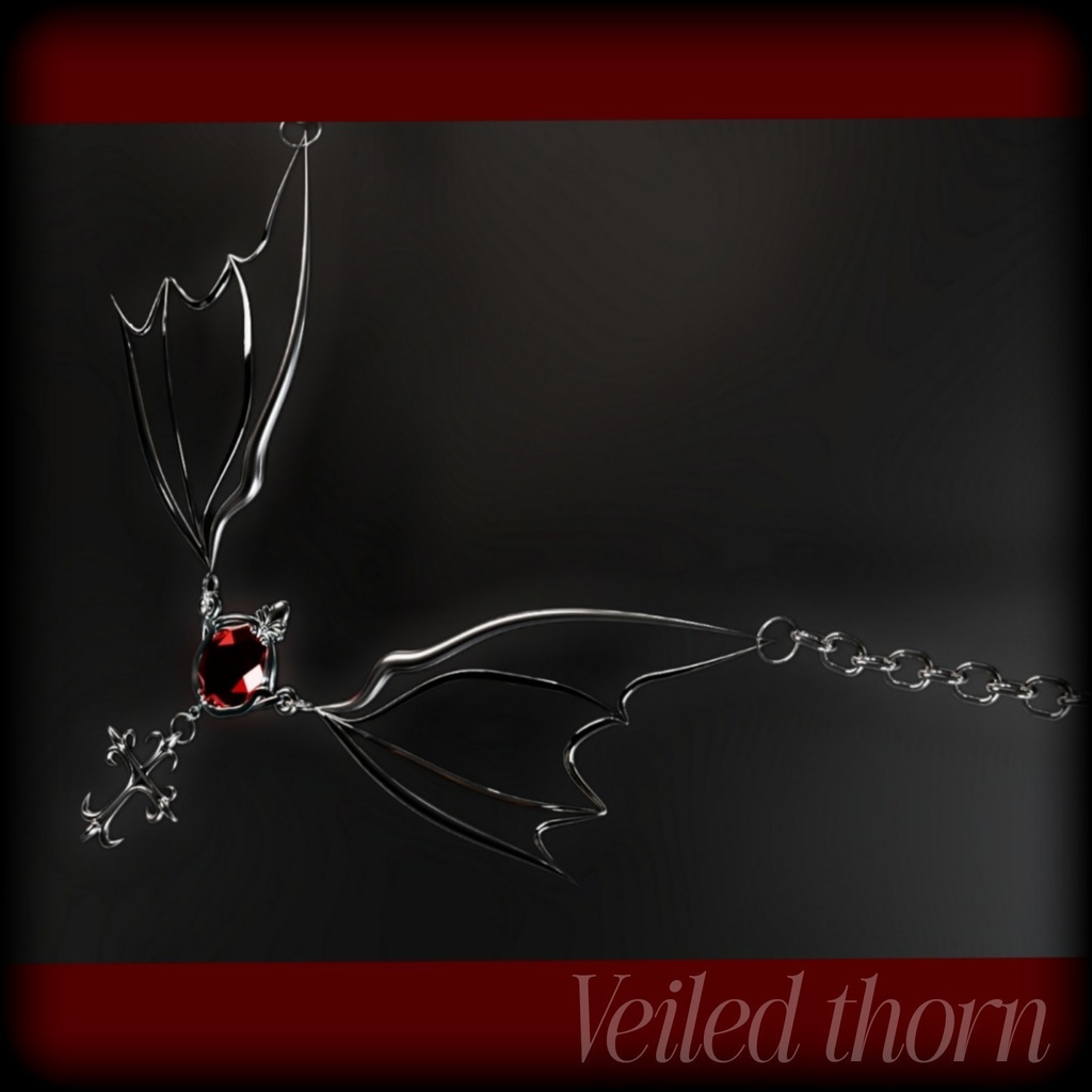 Ruby wings necklace 