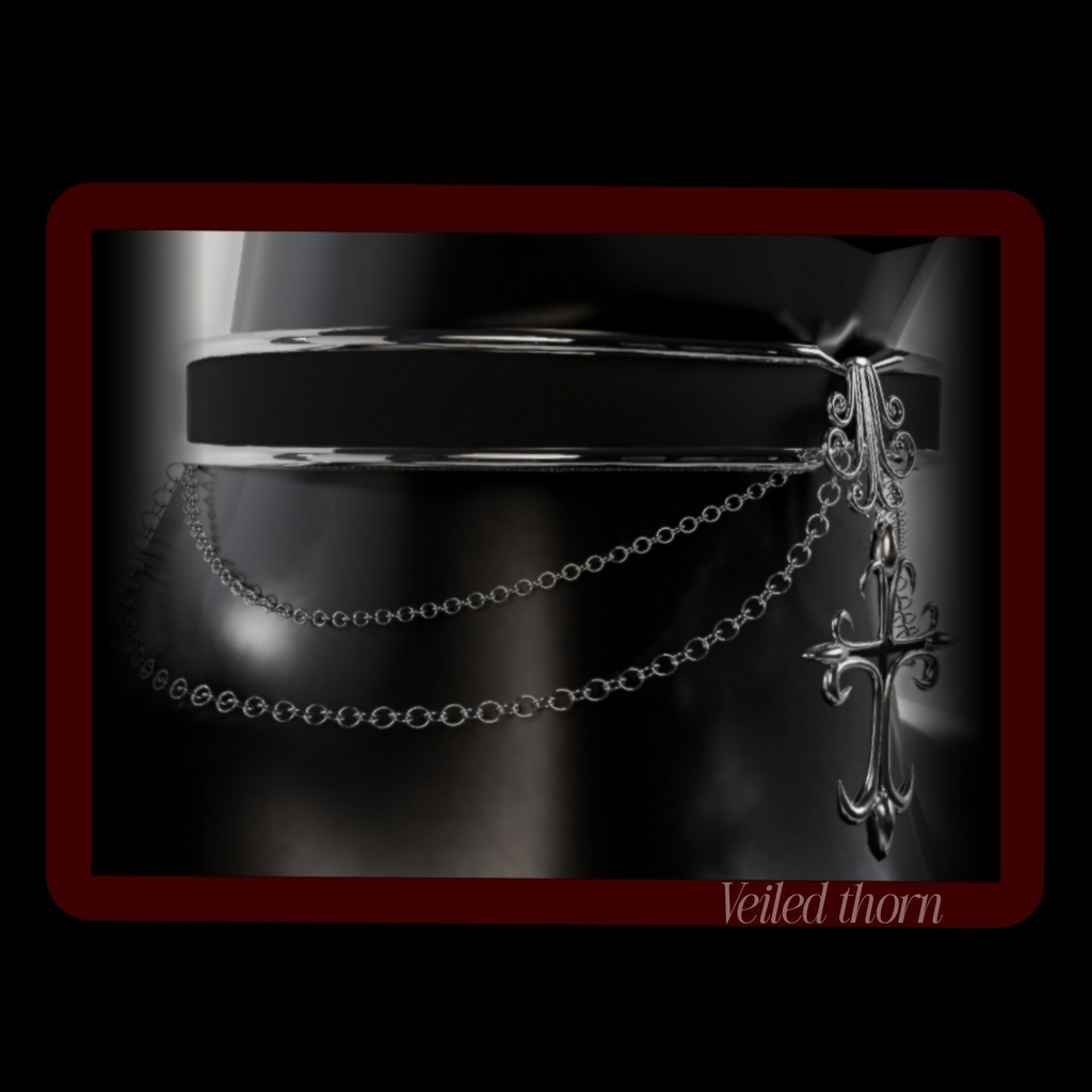 Gothic cross choker