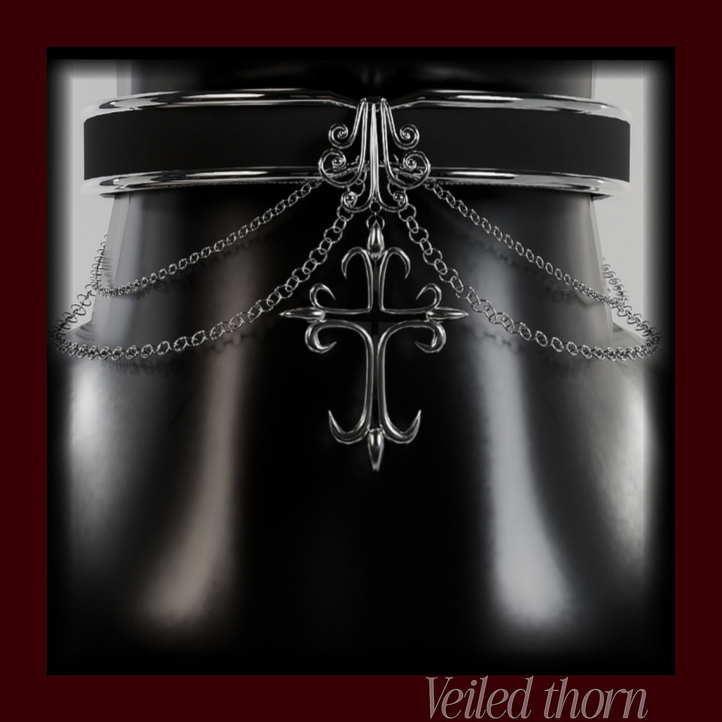 Gothic cross choker