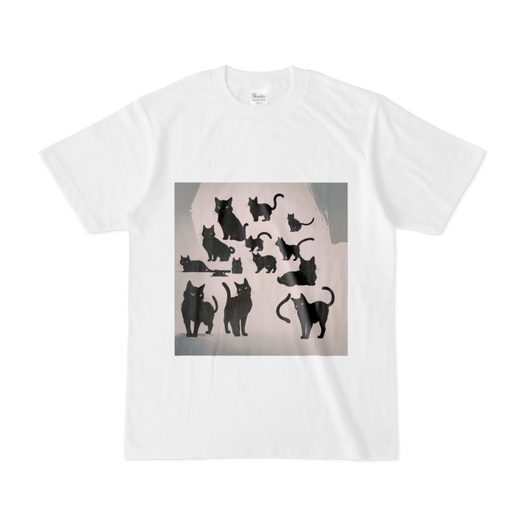 可愛い猫のAI生成Tシャツ - 高品質でオシャレな日常アイテム