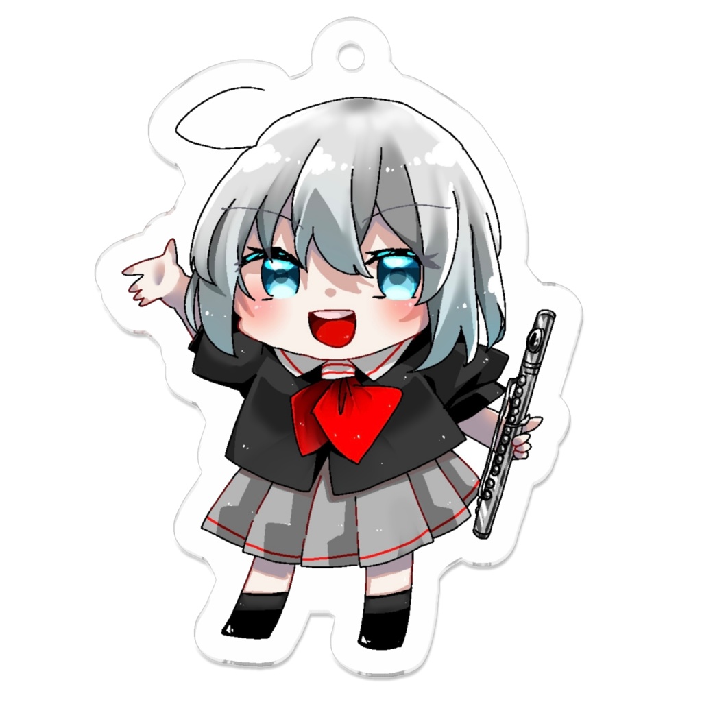 フルートアクリルキーホルダー
