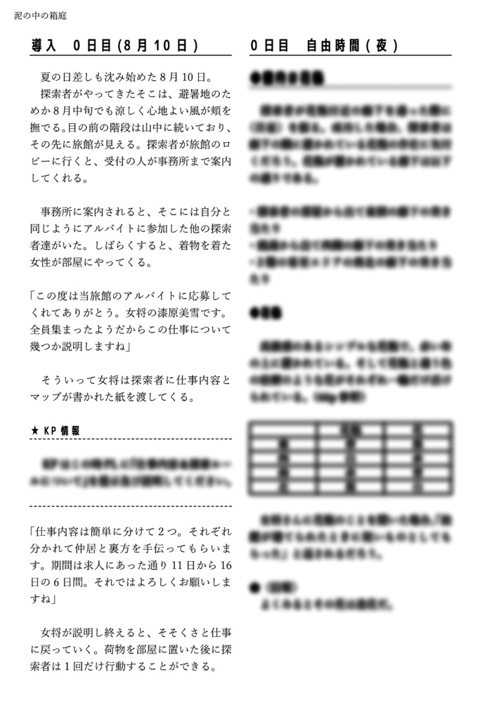 【CoCオリジナルシナリオ集】エンドロールは蝉の音で