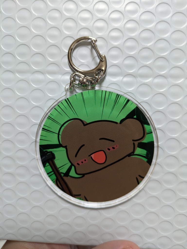 まさかり持ったクマさんアクキー