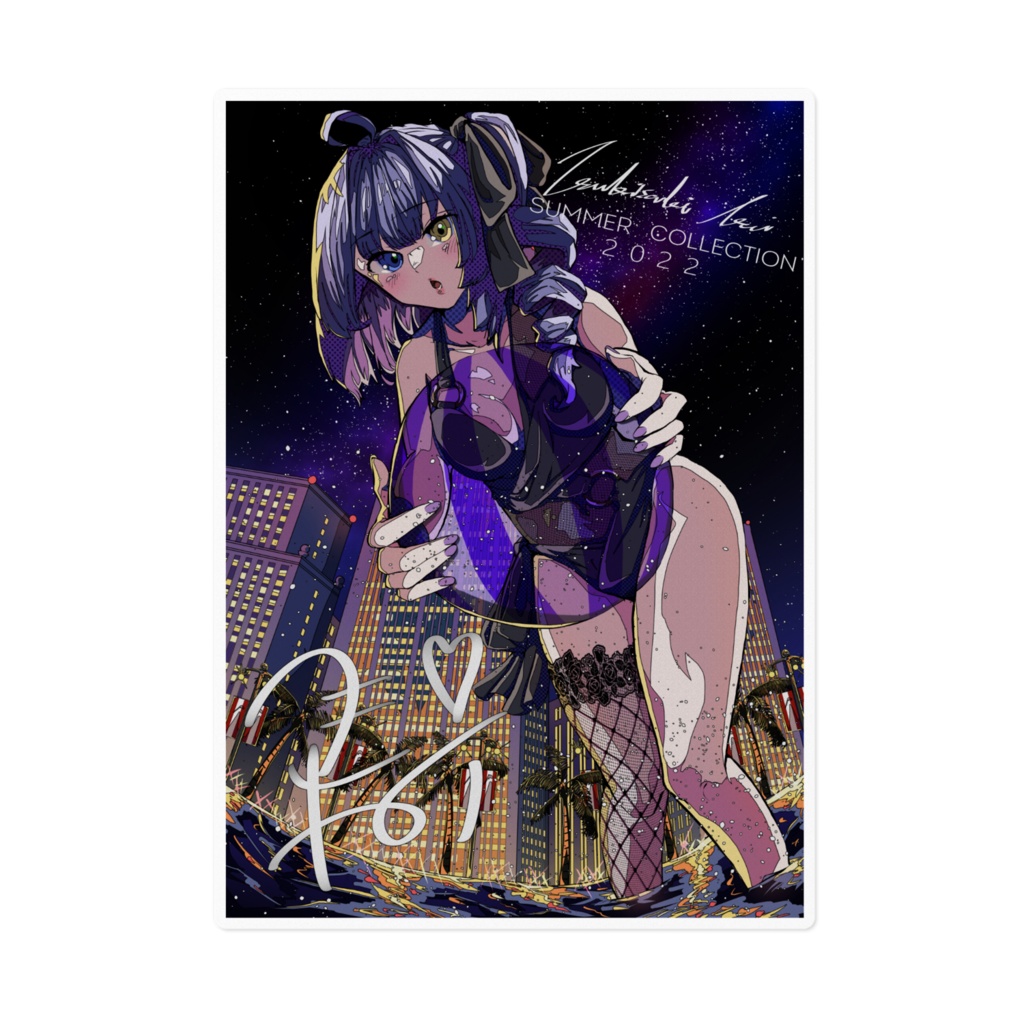 月咲ネイSUMMERステッカー