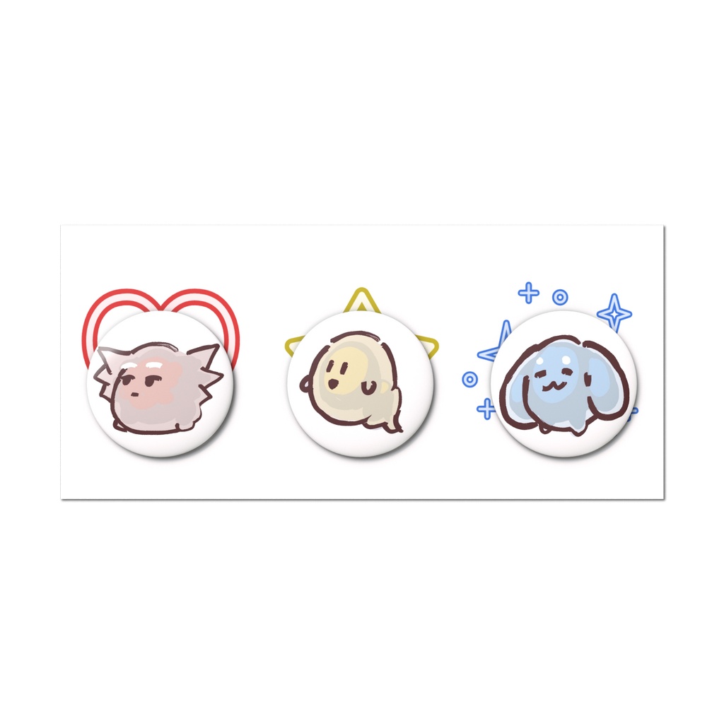 無為だま-缶バッジセット
