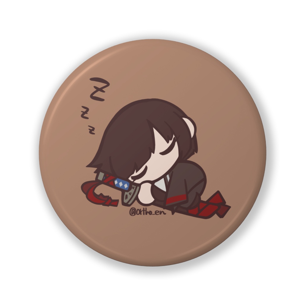 良秀すやすや缶バッジ