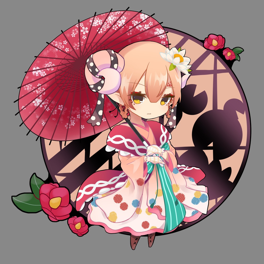 和風ひつじちゃん アクリルキーホルダー