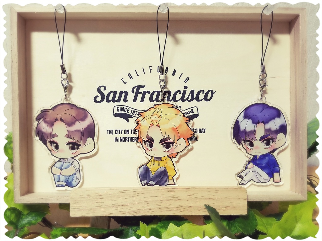 おすわりプロDアクリルキーホルダー