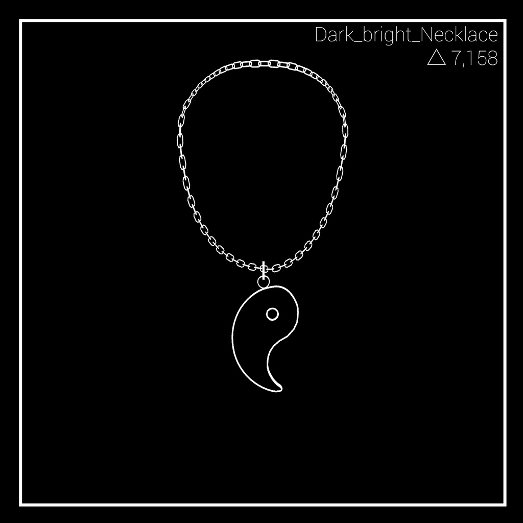 【VRChat想定】 Dark_bright_Necklace