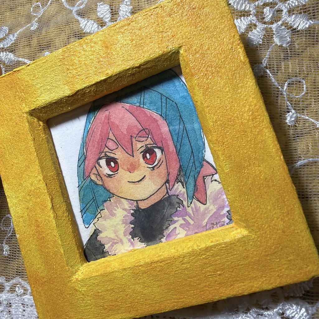 額装ミニ原画 おきあみ