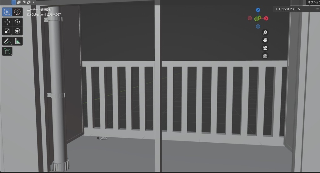 3Dプリント用 5階建てマンション(.blend)