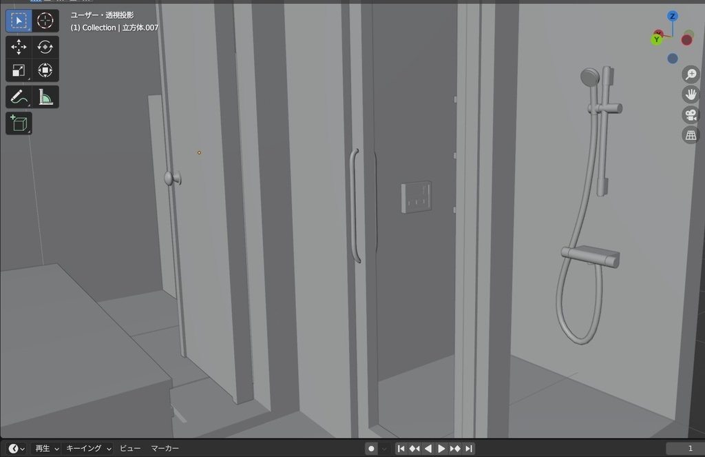 3Dプリント用 家具/照明/設備のデータ(.blend)
