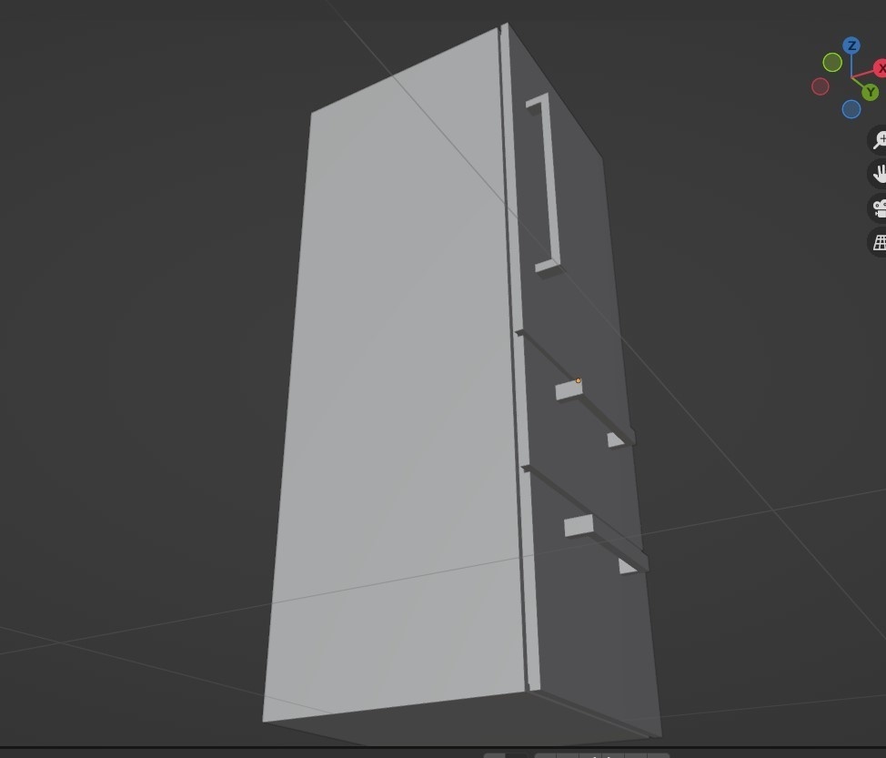 冷蔵庫の3Dプリントモデル(STL)