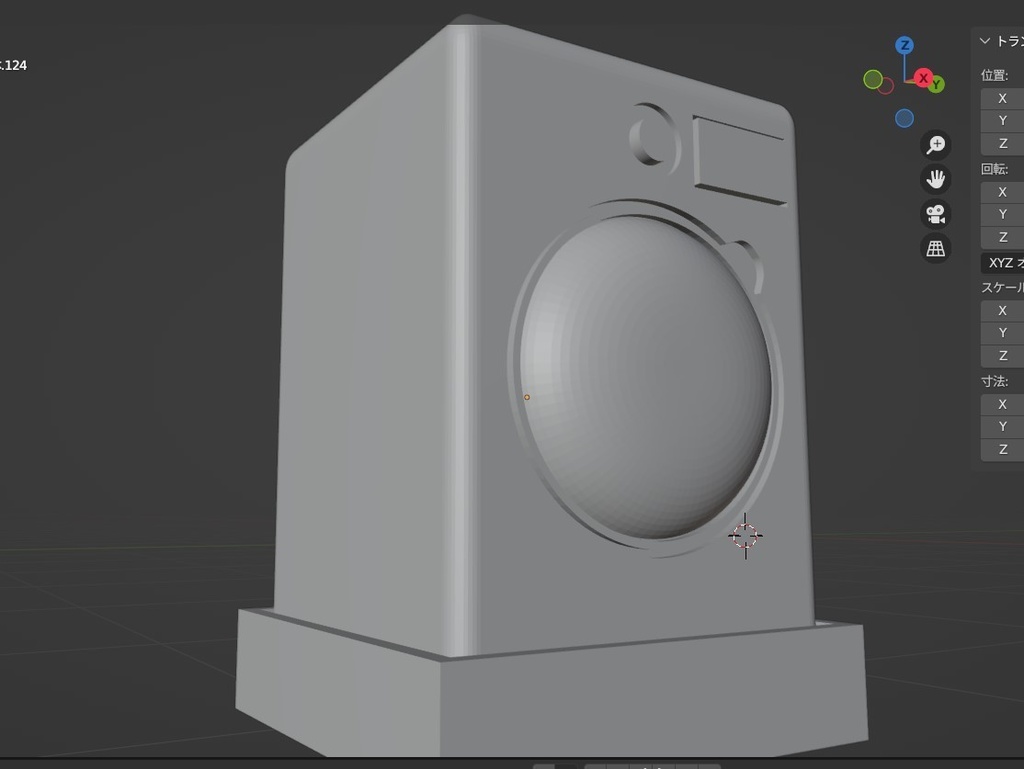 ドラム式洗濯機の3Dプリントモデル(STL)