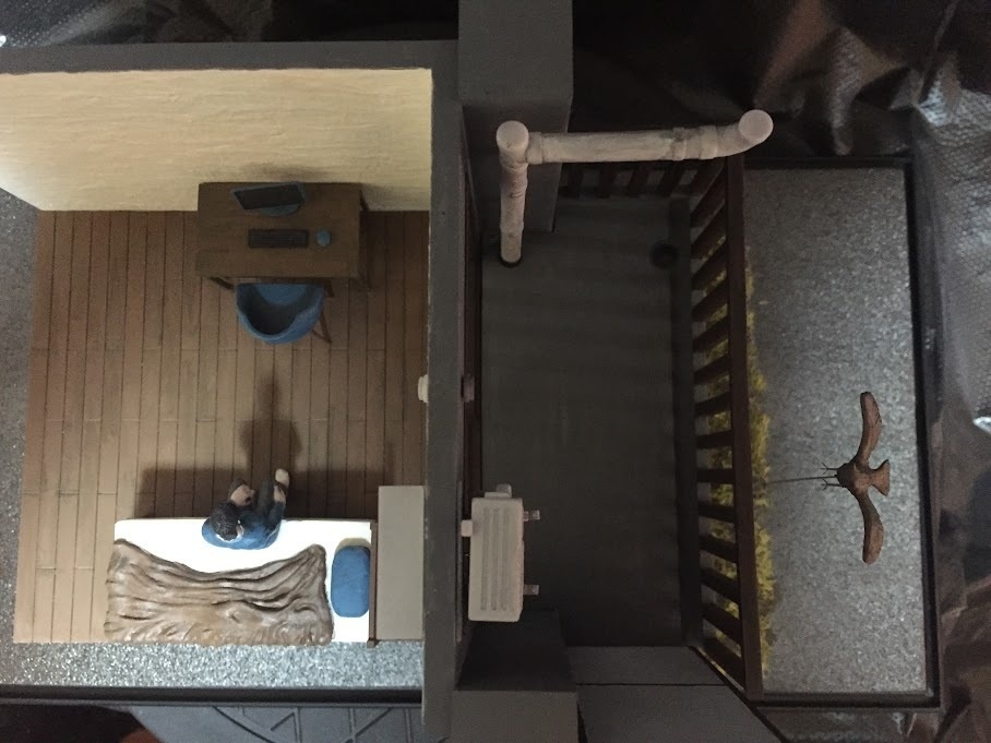 ベッドに腰掛ける男性の3Dプリントモデル(stl)