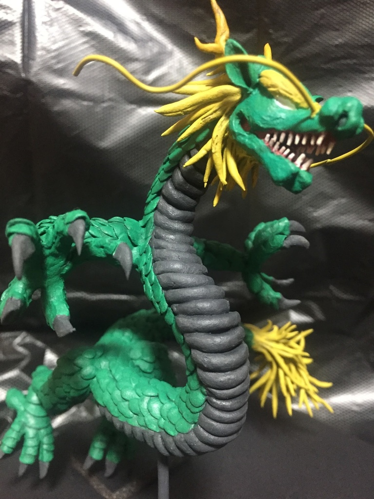 石粉粘土作品「Chinese Dragon」
