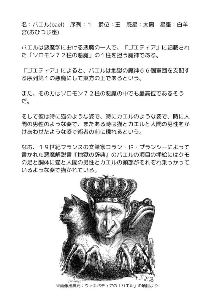 悪魔解説書「ソロモン72柱の悪魔」 Kindle版