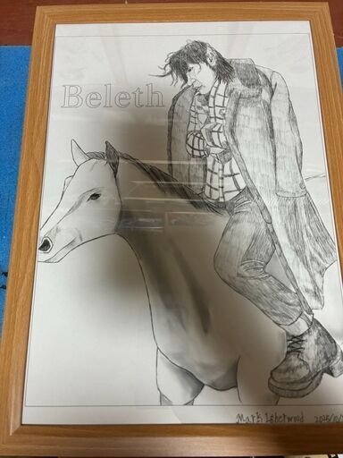 ソロモン72柱の悪魔のイラスト1枚 木製フレーム付