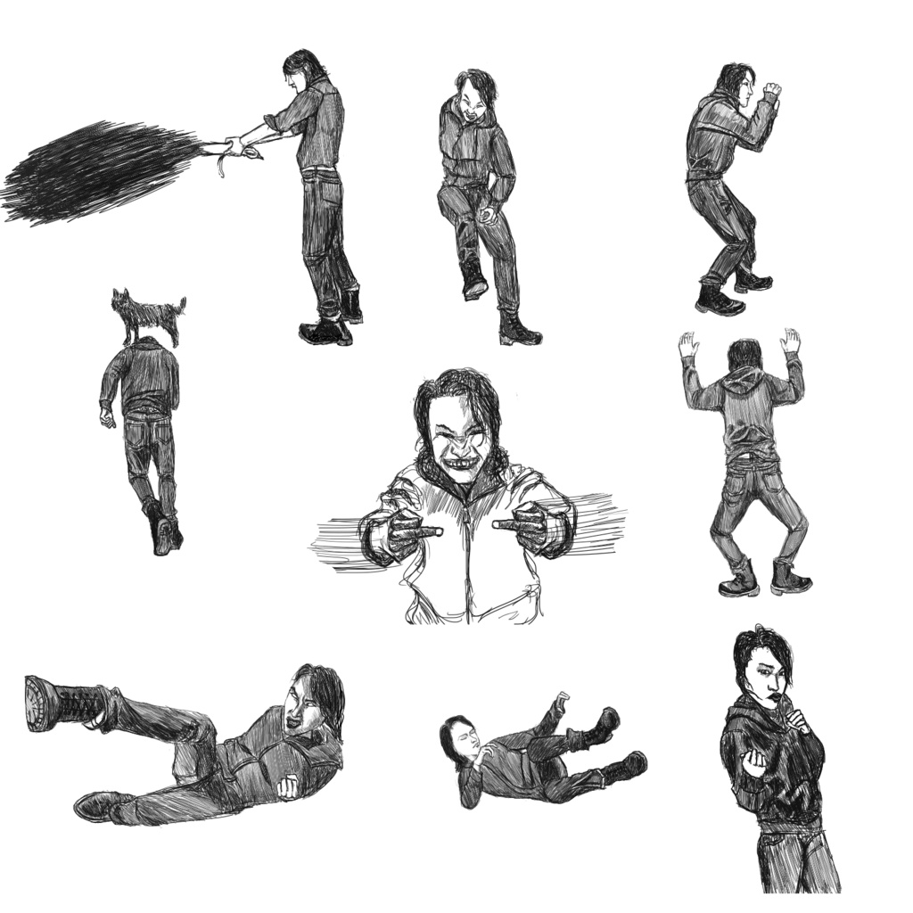 戦う男のイラスト素材集
