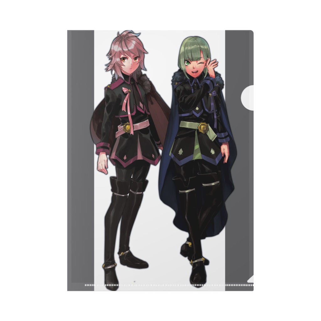 黒い服の兄弟クリアファイル