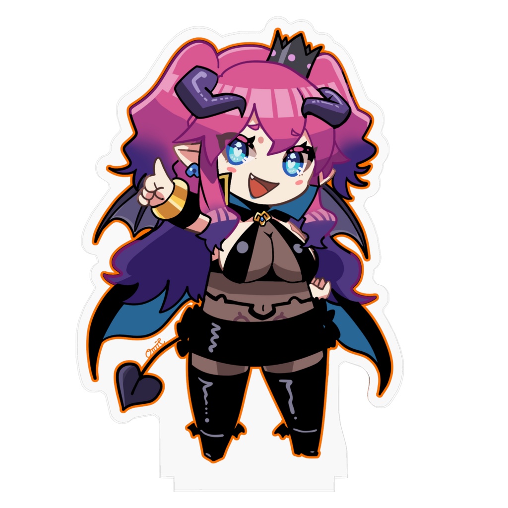 悪魔っ娘Vtuber 黒江リリアムのアクリルフィギュア 約10cm