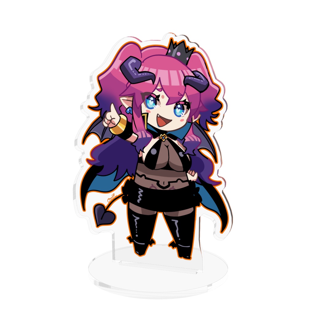 悪魔っ娘Vtuber　黒江リリアムのアクリルフィギュア　約10cm