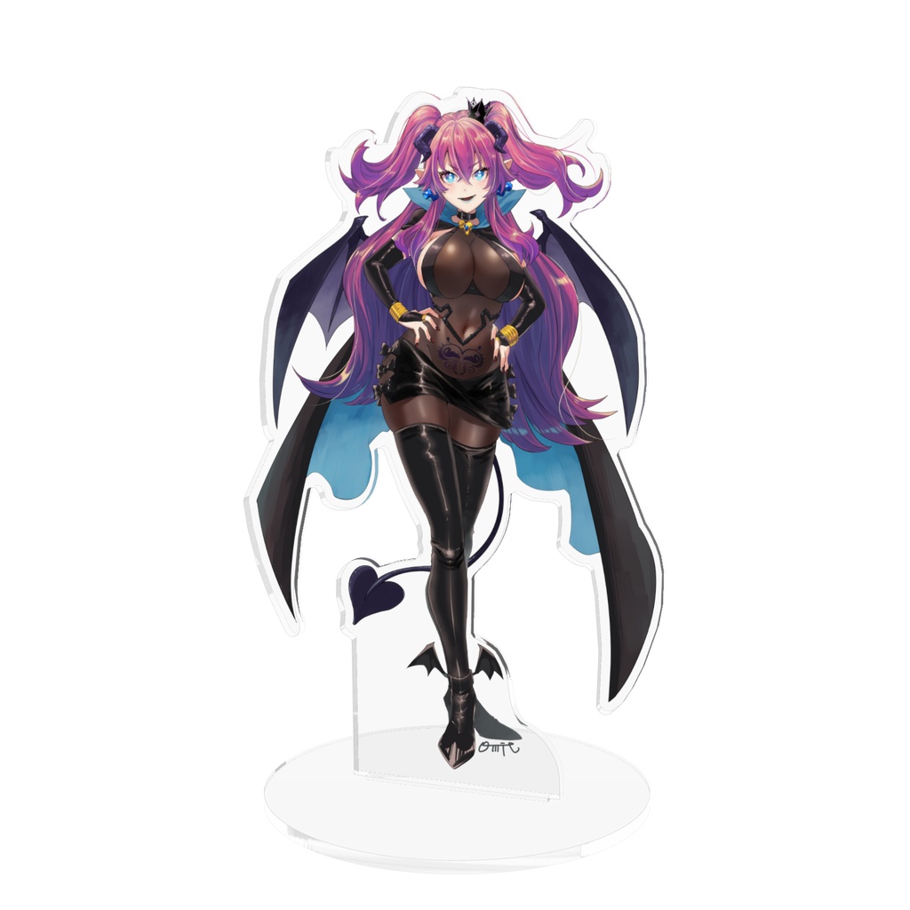 悪魔っ娘 Vtuber 黒江リリアムのアクリルフィギュア 約16cm