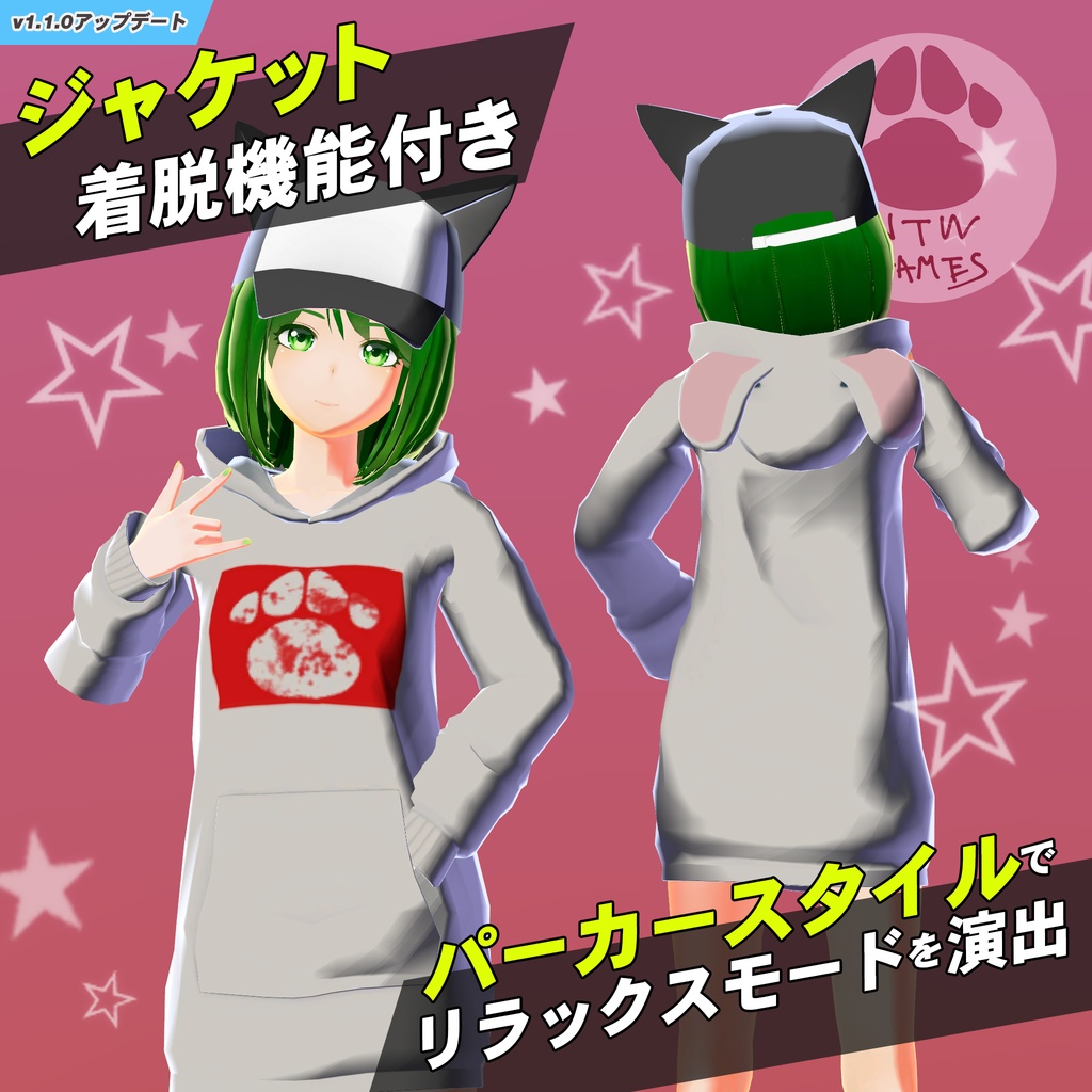 オリジナル3Dモデル うりこちゃん