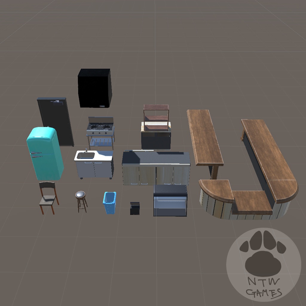 カフェカウンターセット