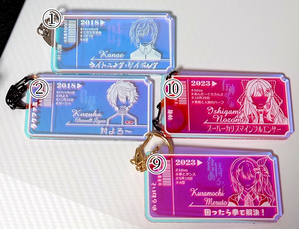 【にじさんじ】チケット風キーホルダー【非公式】
