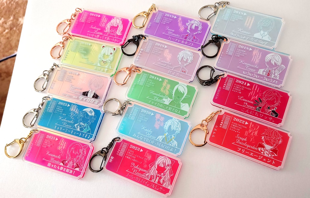【にじさんじ】チケット風キーホルダー【非公式】