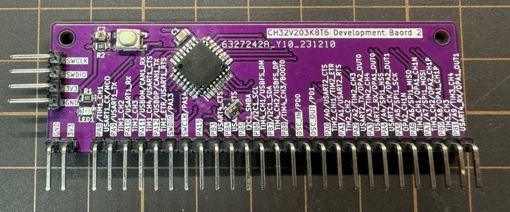 CH32V203K8T6用の開発用基板2