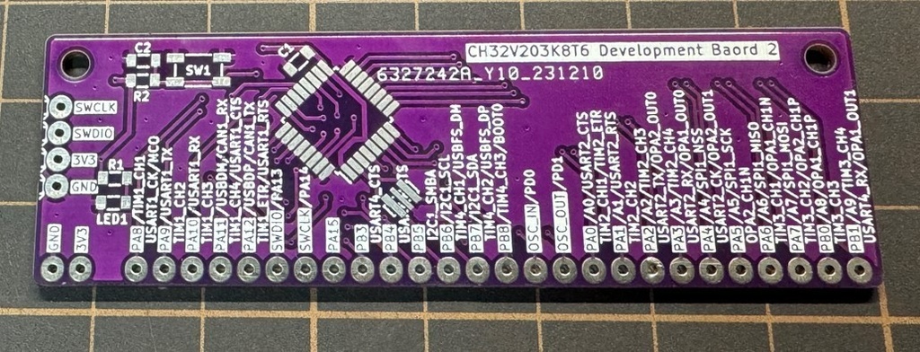 CH32V203K8T6用の開発用基板2