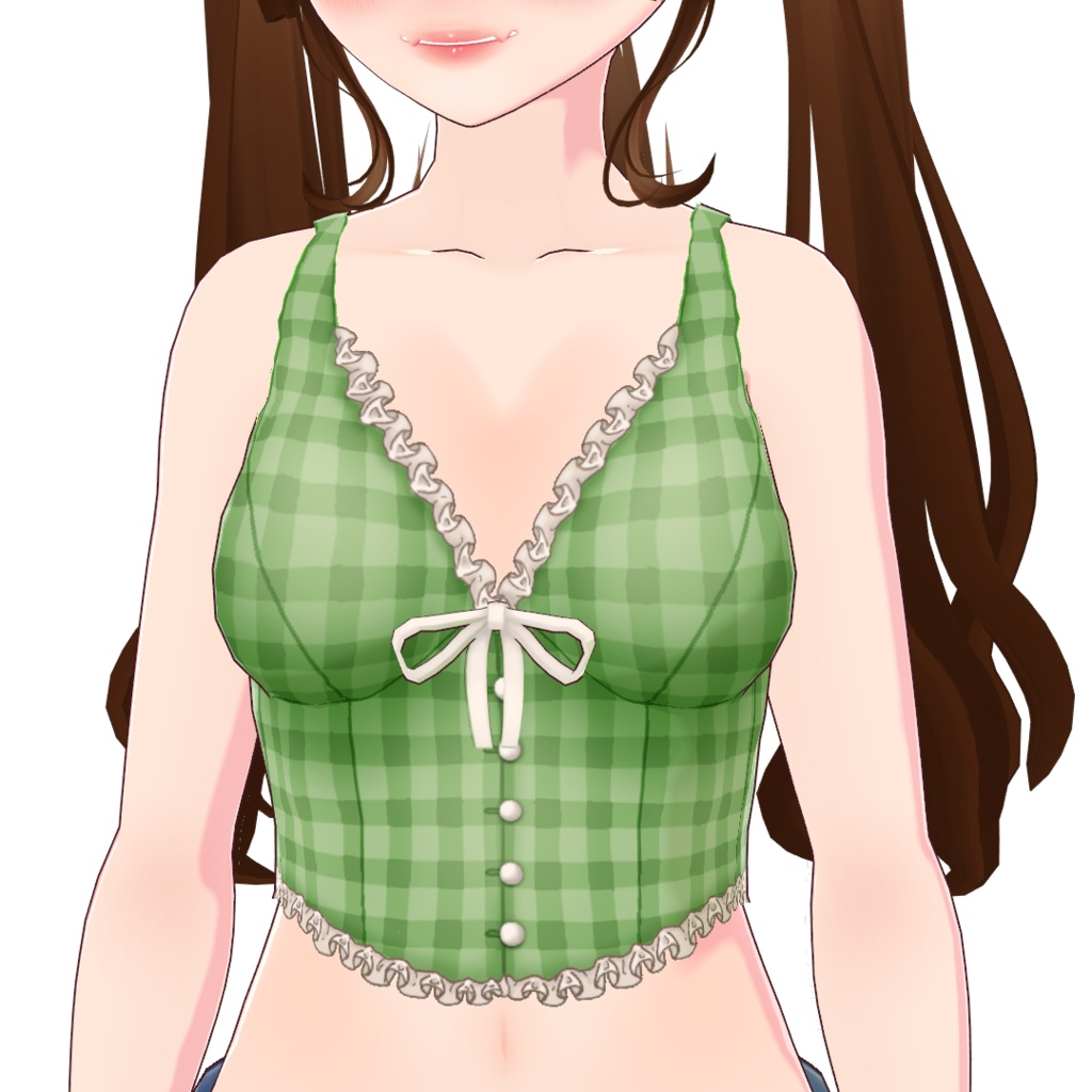 [VROID] Cottagecore Corset Top (4 colors + color change layer)