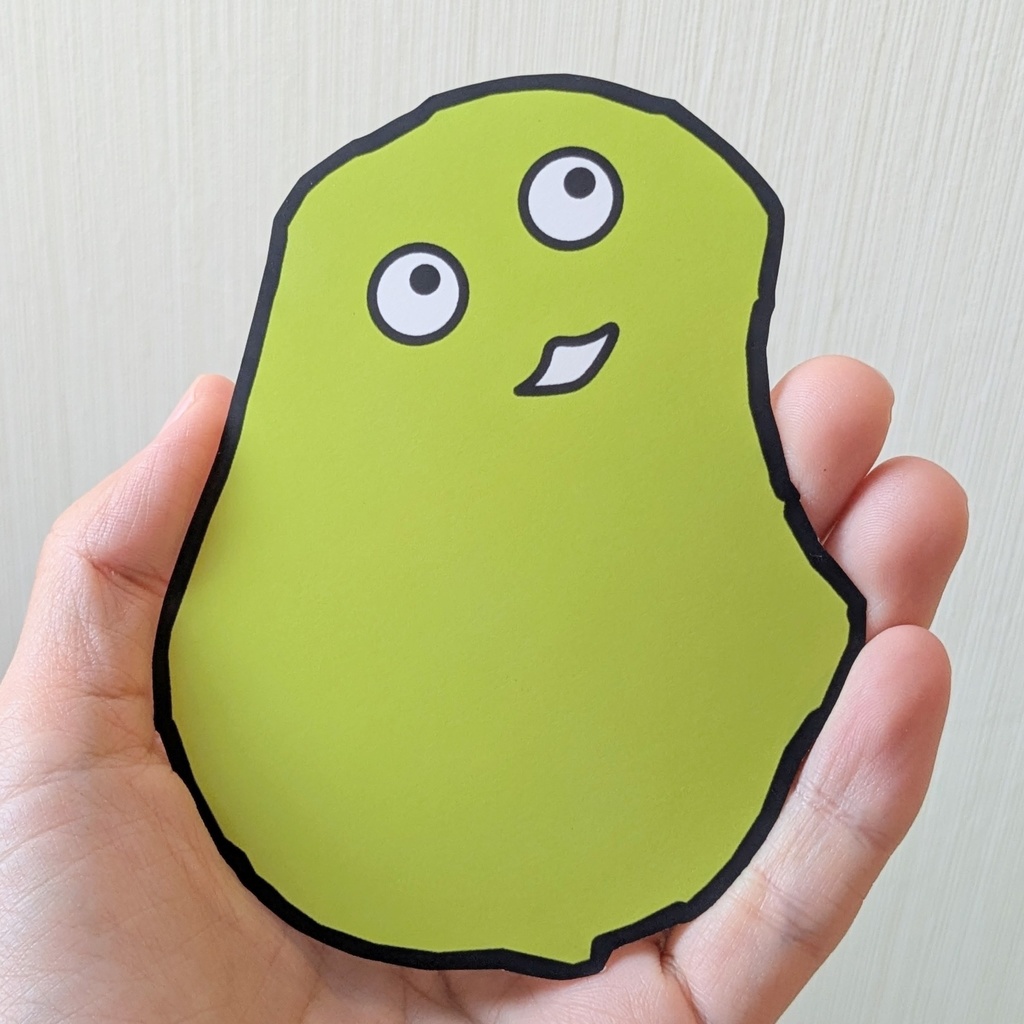 ナウルくん型メッセージカード