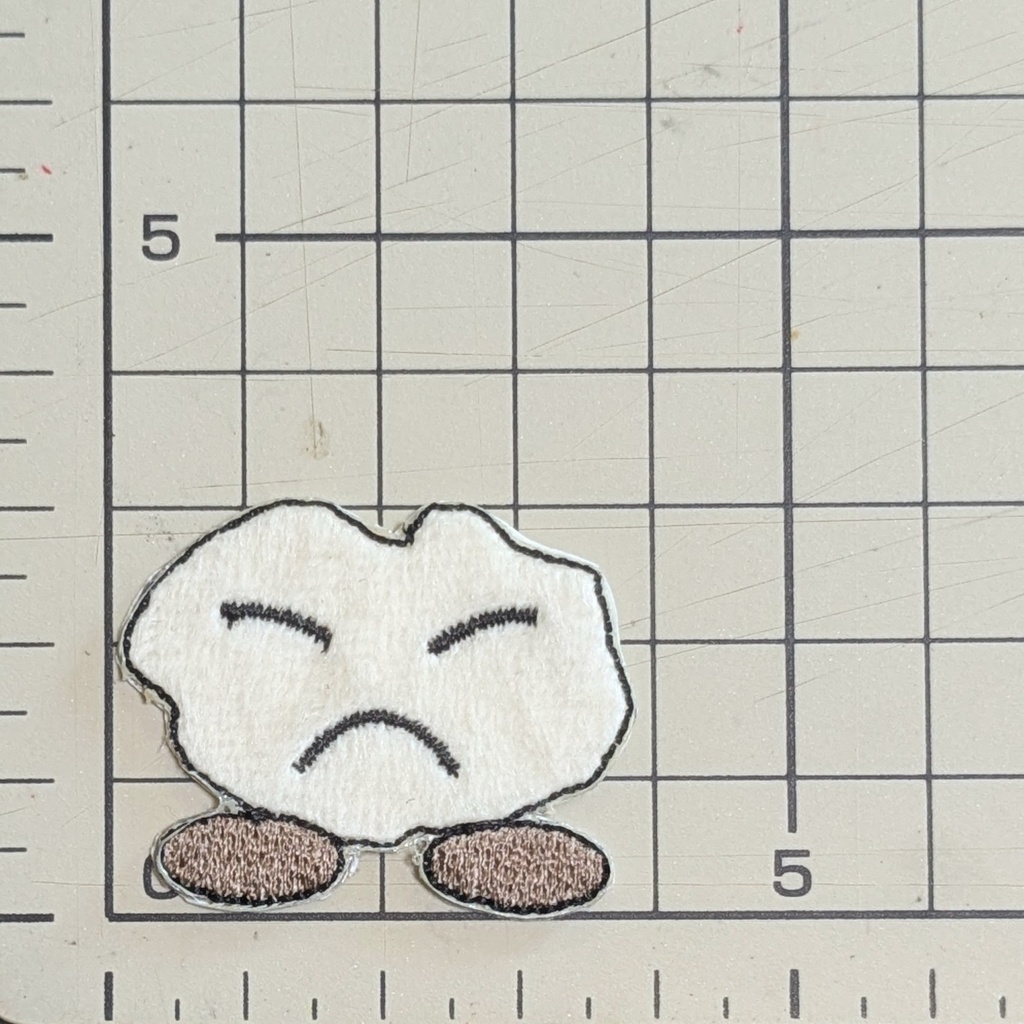 リン鉱石くんふわふわシールワッペン