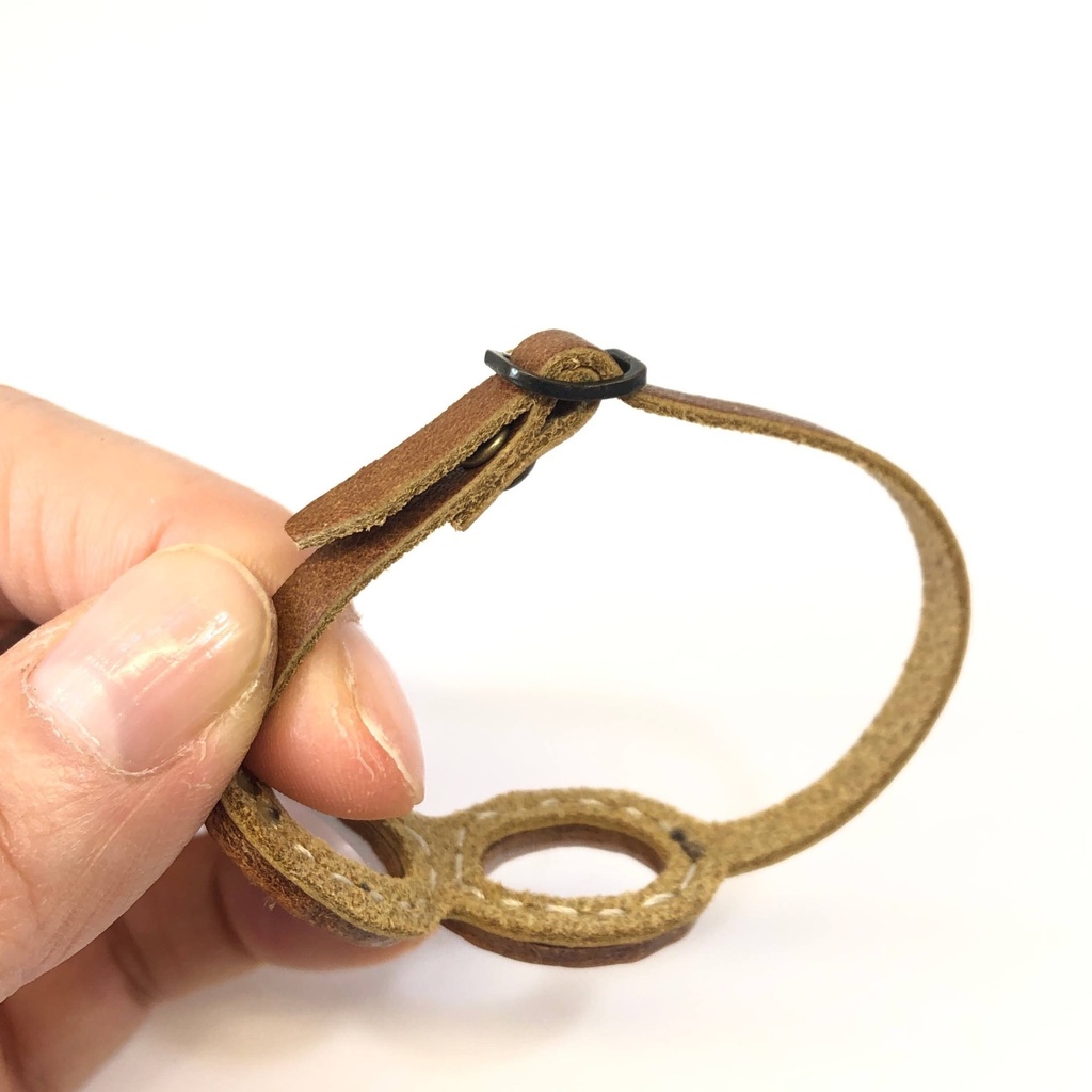 【送料無料】革のゴーグル 飛行士 バイク✳︎うす茶いろ