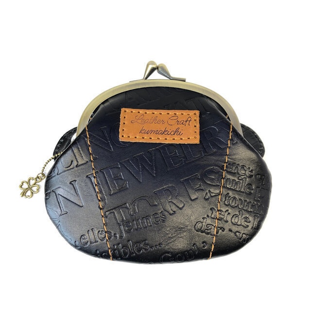 【送料無料】パンダ好きさんのがま口 白黒パンダ