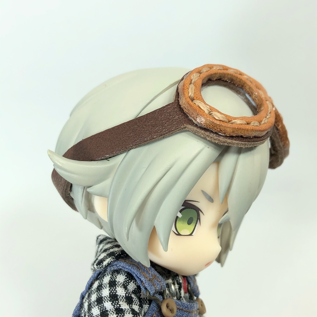 【送料無料】革のゴーグル 飛行士 バイク✳︎こげ茶いろ