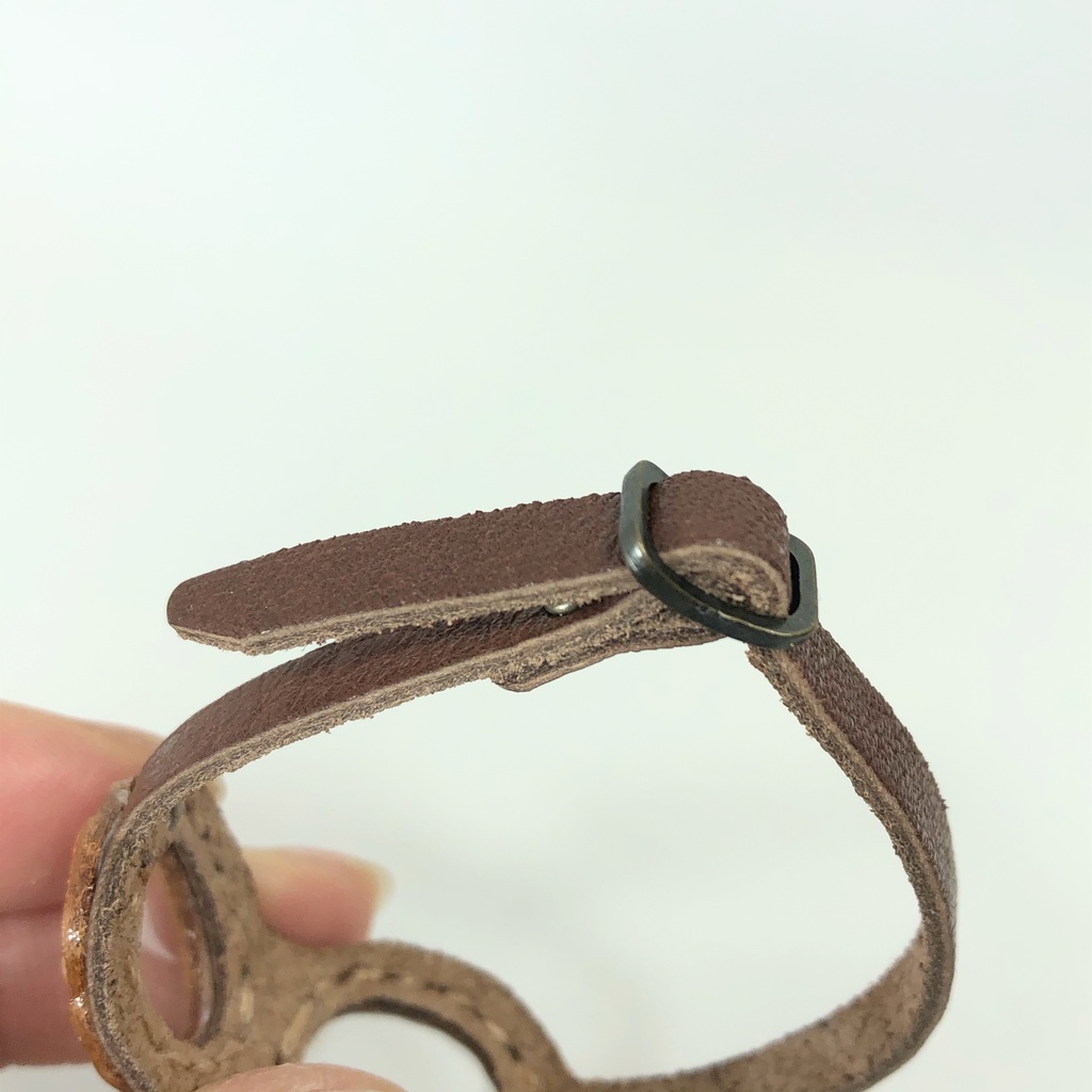 【送料無料】革のゴーグル 飛行士 バイク✳︎こげ茶いろ