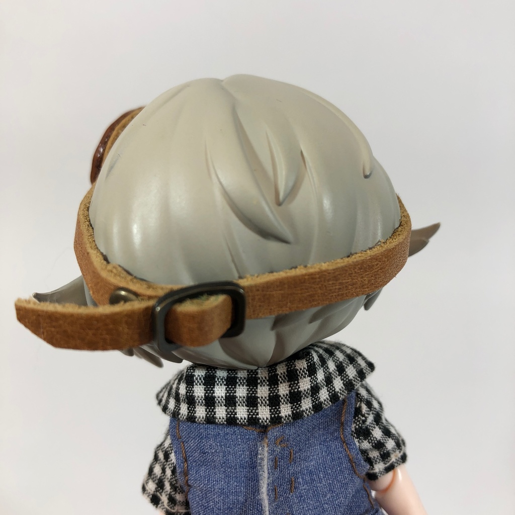 【送料無料】革のゴーグル 飛行士 バイク✳︎こげ茶いろ